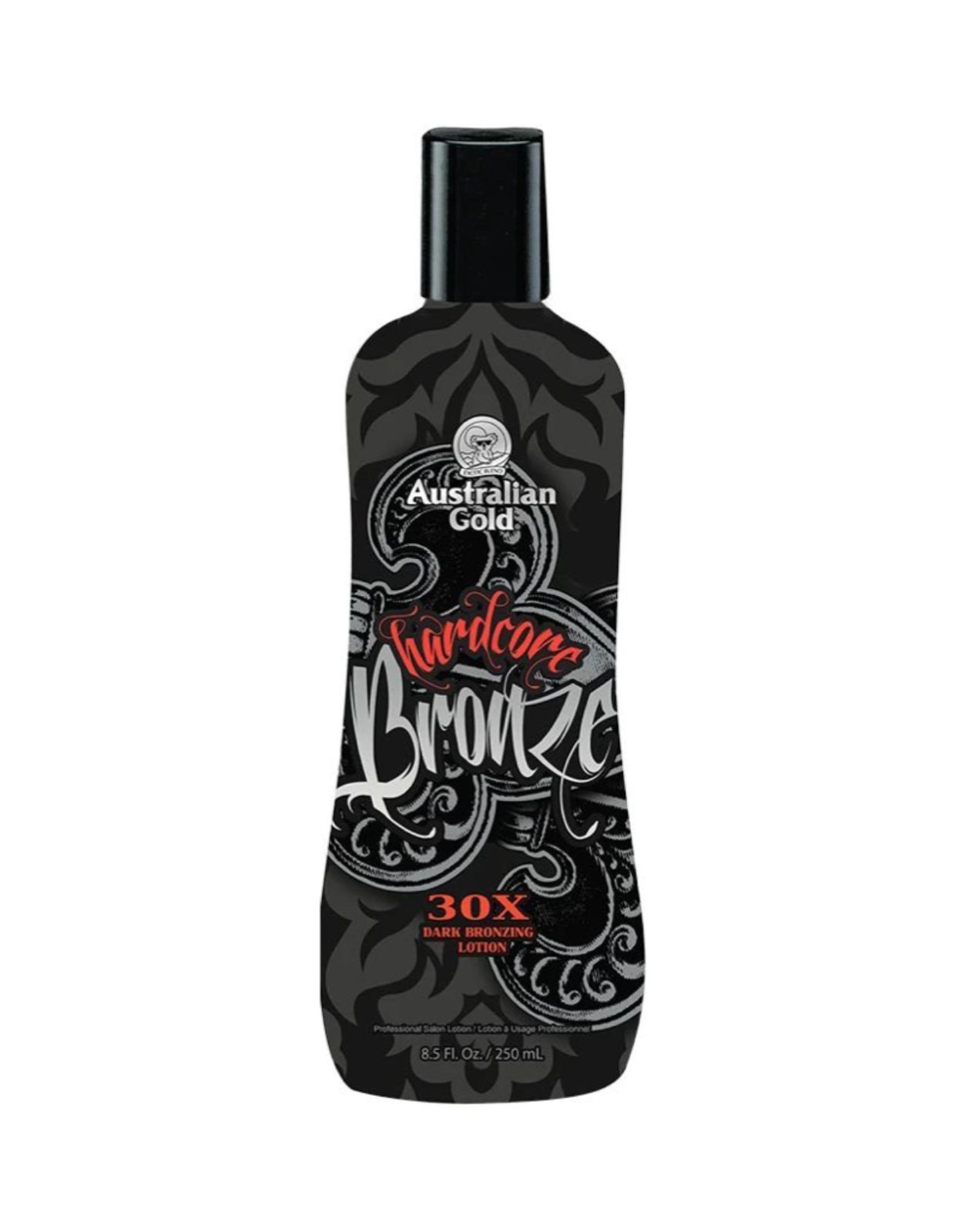 Australian Gold Hardcore Bronze 30X Dark Bronzing Lotion, Крем для загара в солярии 250 мл