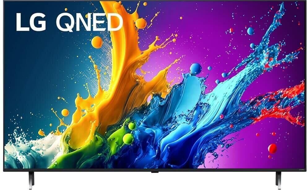 LGТелевизор43QNED80T6A.ARUB43"4KUHD,черный