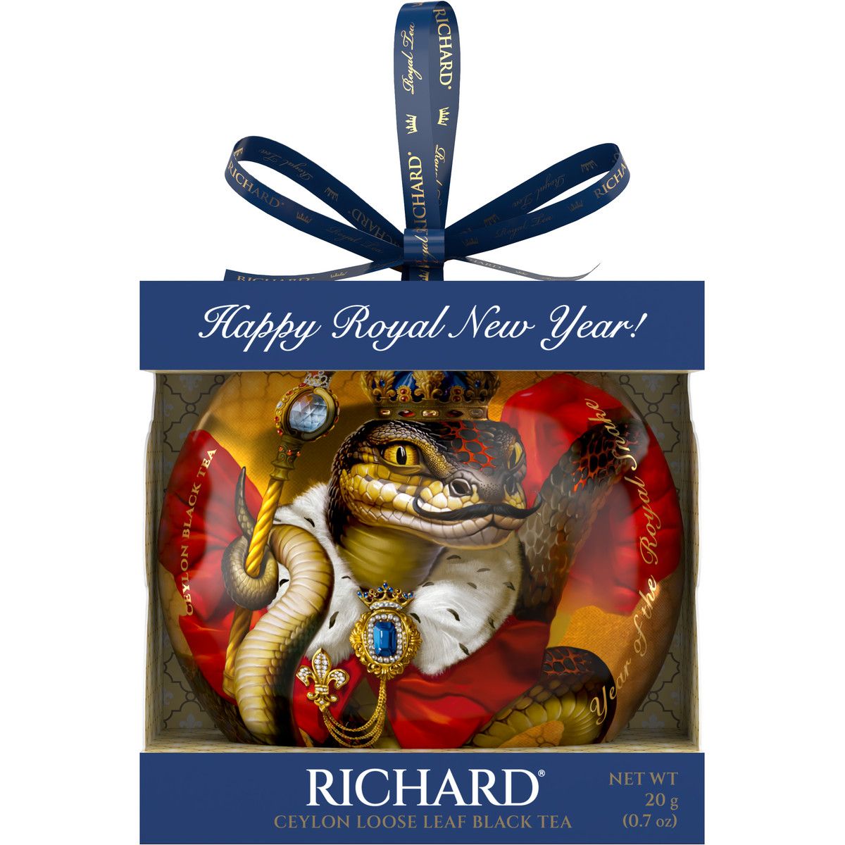 Чай листовой Richard Christmas Toy, Король, черный, 20 г