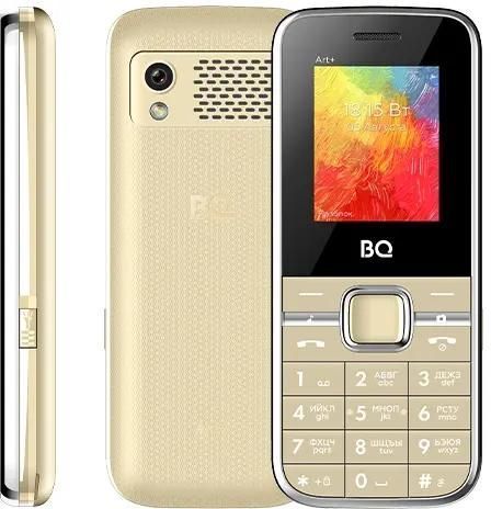 Мобильный телефон BQ 1868 Art+ Gold, 2 SIM-карты (miniSIM+nanoSIM), аккумулятор 800 мАч, с камерой