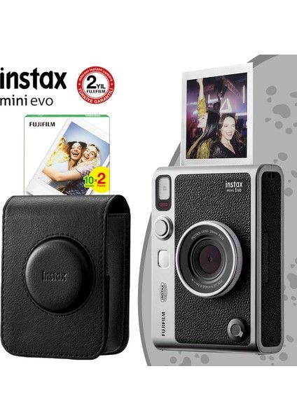 Камера Fujifilm Instax Mini Evo Black и набор 4