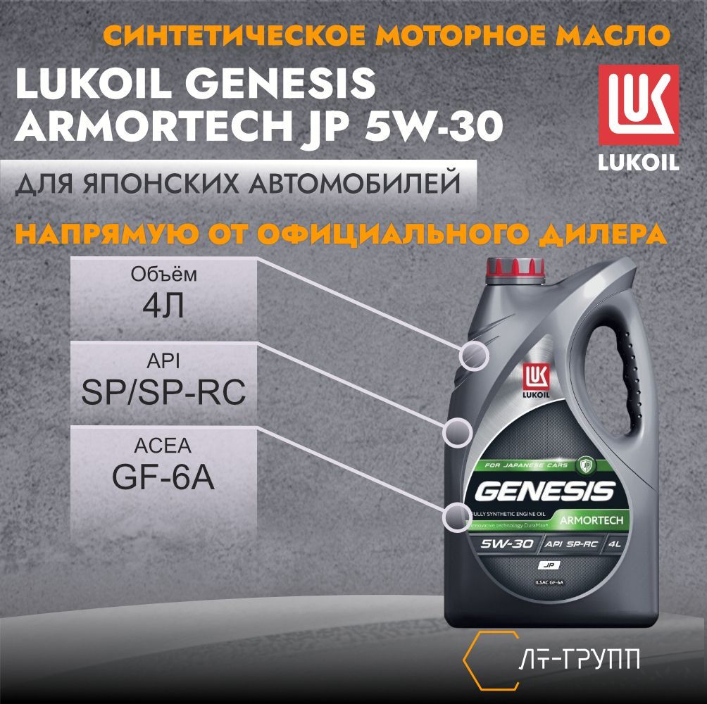 ЛУКОЙЛ (LUKOIL) 5W-30 Масло моторное, Синтетическое, 4 л