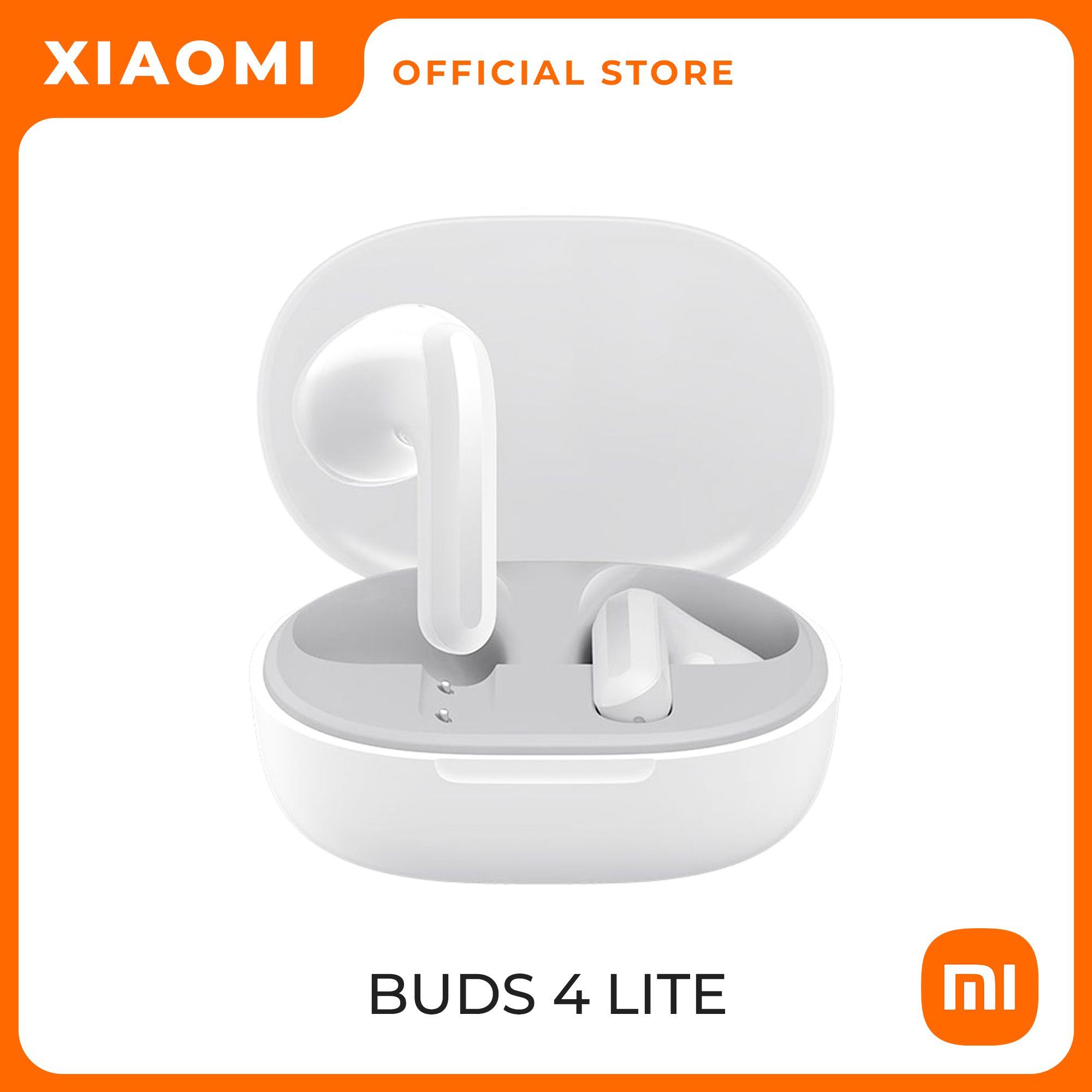 НаушникибеспроводныеXiaomiRedmiBuds4LiteWhiteGlobalVersion,вкладыши,смикрофоном,белые