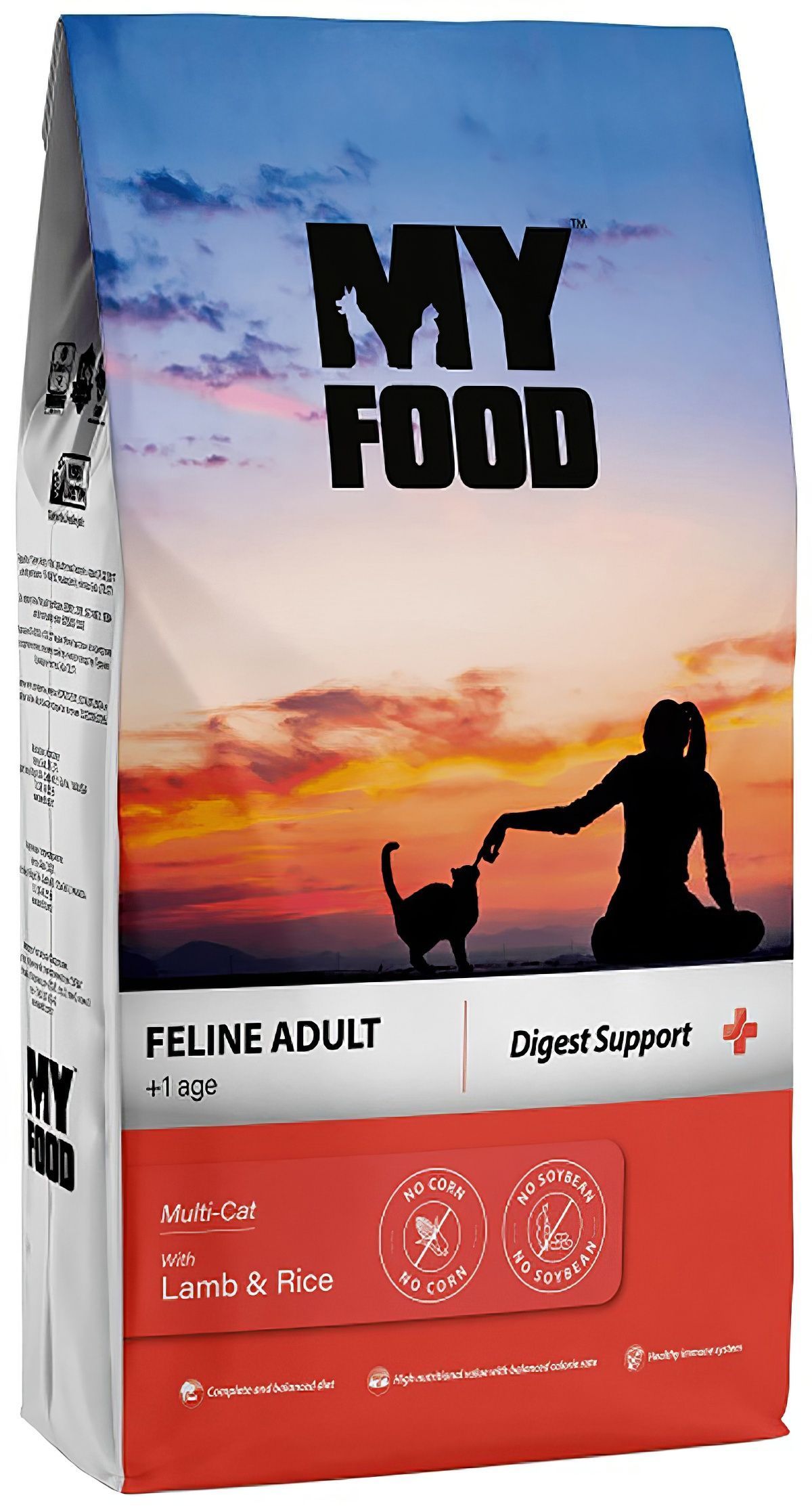 MyfoodFelineAdultMulti-CatwithLamb&RiceсухойкормдляКошекЯгненокиРис12кг