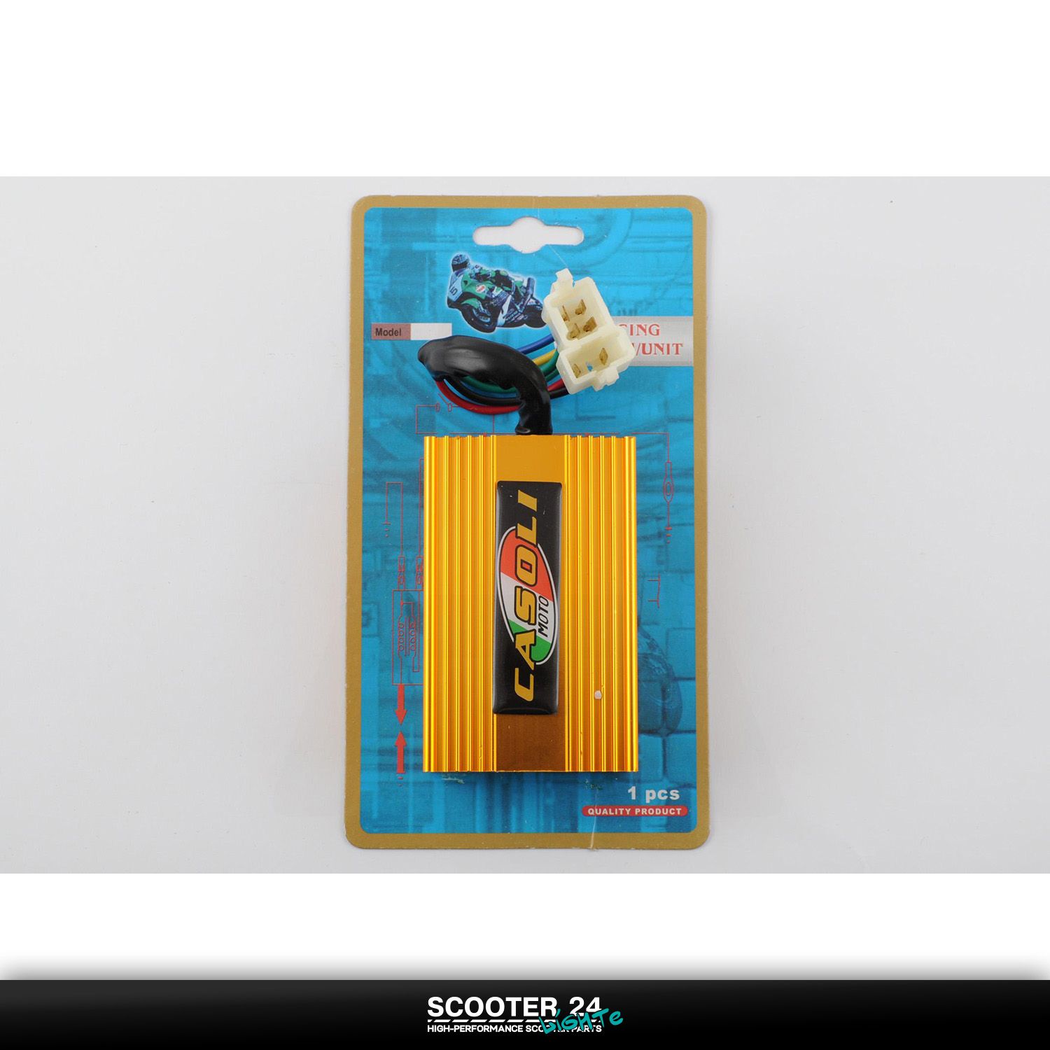 Коммутатор (тюнинг) 4T CG125-200 157FMI 163FML 165FMM (золотистый) "CASOLI"