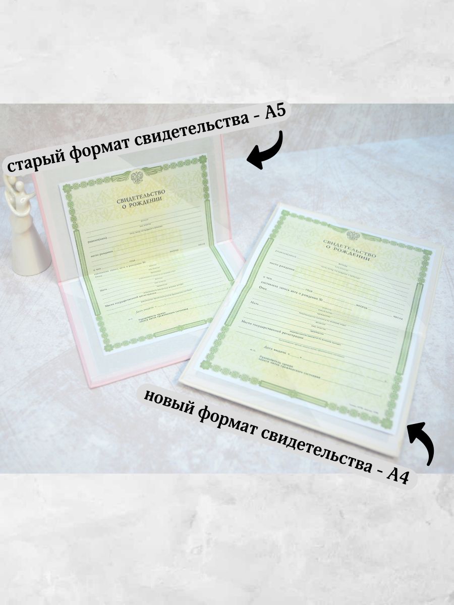 Обложка чехол на свидетельство о рождении А5 фото 6