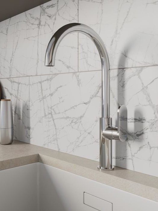 Фото товара на маркетплейсе ozon Смеситель для кухни, глянцевый хром, Meal, Milardo, M01SBJHM05