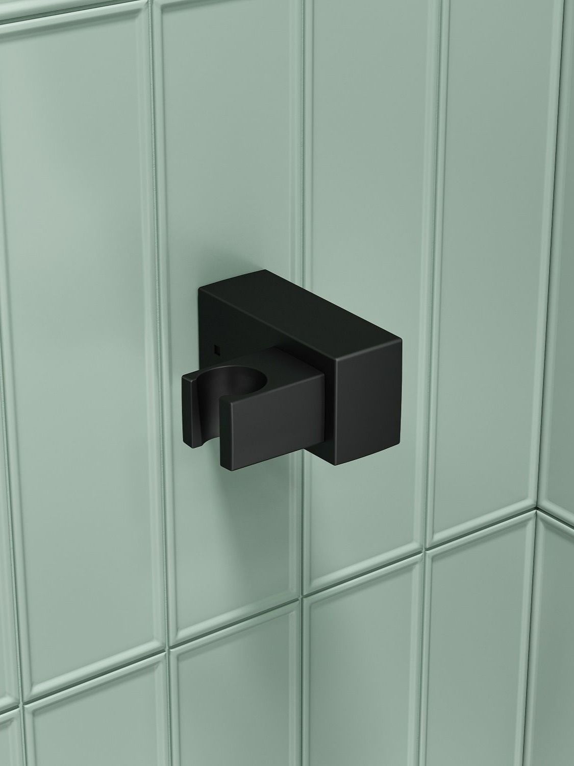 Фото товара на маркетплейсе ozon Держатель для душа, поворотный, черный матовый, IDDIS, Agua, AGUBP00i53