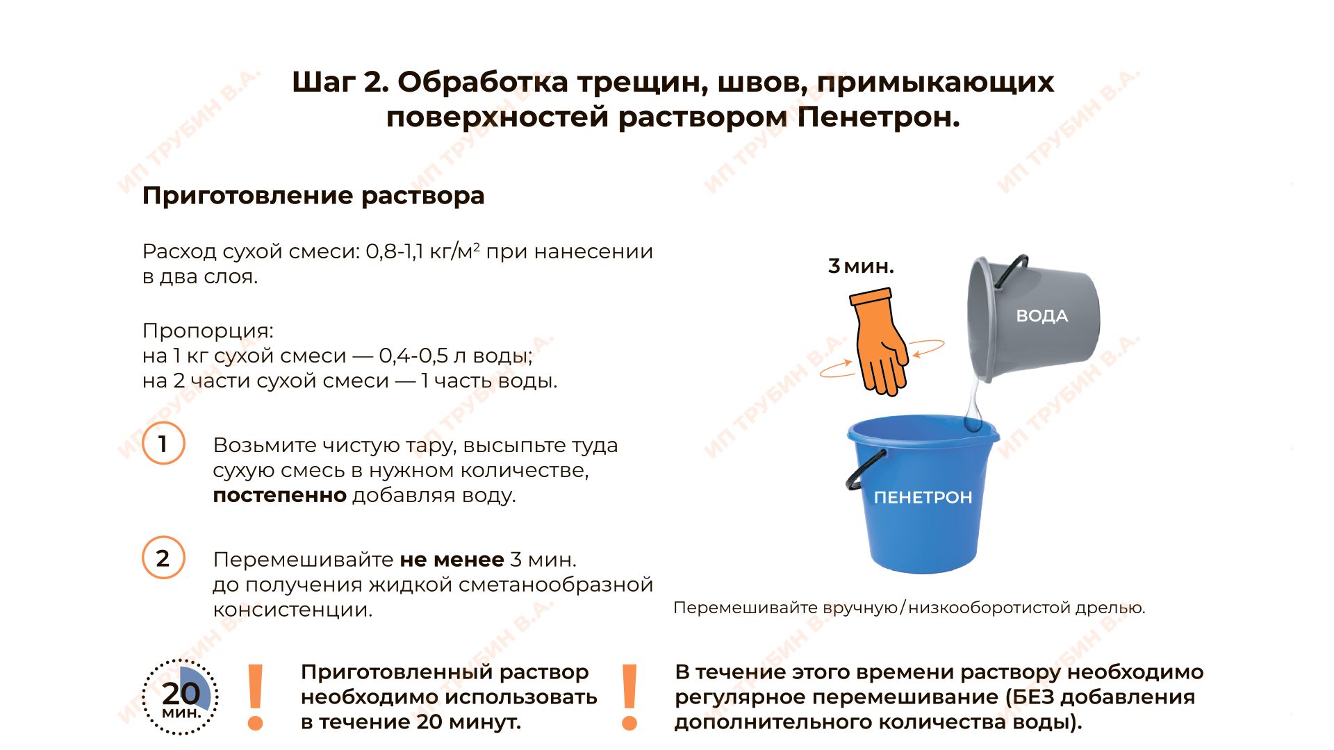 Гидроизоляция бетона Пенетрон(图7)