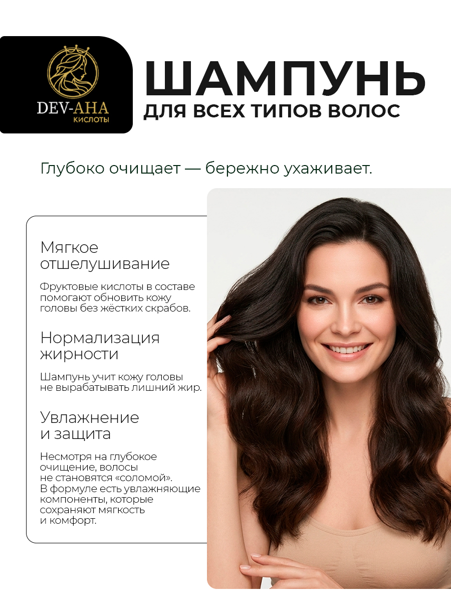 Шампунь для волос очищающий для всех типов