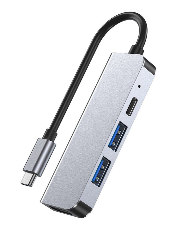 Многофункциональный USB HUB разветвитель 4в1 для компьютера Mivo MH-4012  #1