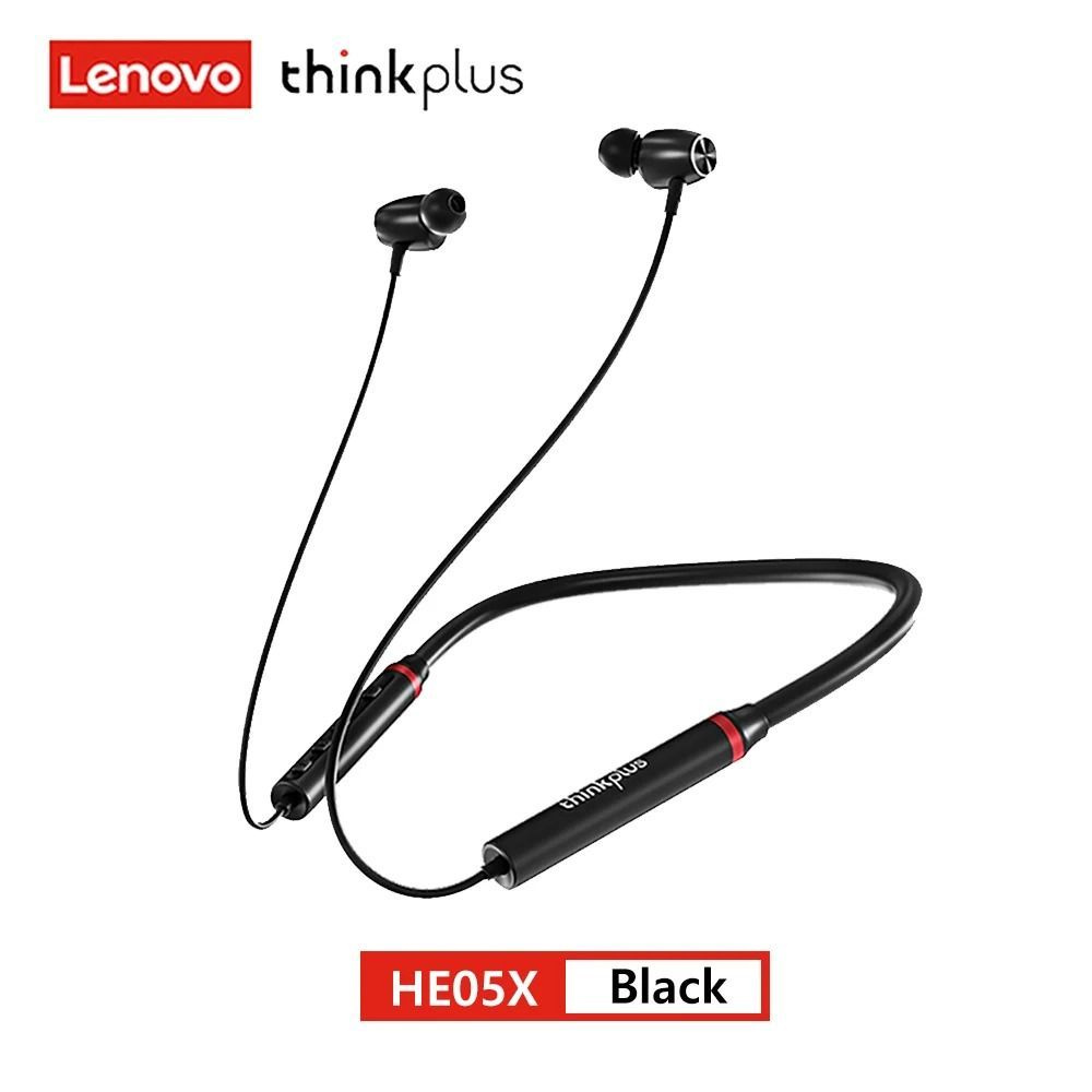 Наушники Lenovo HE05X II Bluetooth 5.0 с интерфейсом зарядки Type C Беспроводной звук HIFI Магнитная #1