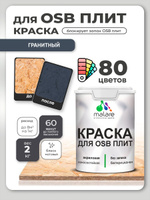 Акриловая краска для ОСБ плит Malare для дерева для наружных и внутренних работ, быстросохнущая без запаха матовая, гранитный, 2 кг