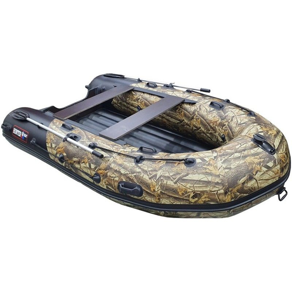 Надувная лодка ПВХ HunterBoat 350 ПРО, НДНД, камуфляж лес - купить по ...