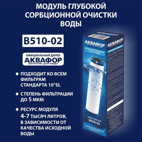 Модуль сменный АКВАФОР В510-02 купить на OZON по низкой цене (859722825)