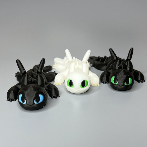 Детеныши (3шт) Беззубика и Дневной фурии Ночные Сияния/Как приручить ...