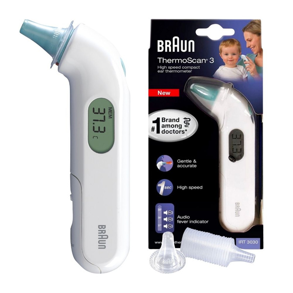Ушной термометр Braun ThermoScan 3 IRT3030 - купить с доставкой по ...