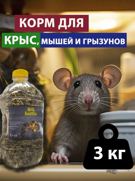 Корм для крыс, грызунов 3,3 кг - купить с доставкой по выгодным ценам в ...