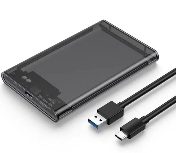 Бокс для внешнего жесткого диска 2.5" с Type-C, корпус для внешнего ...