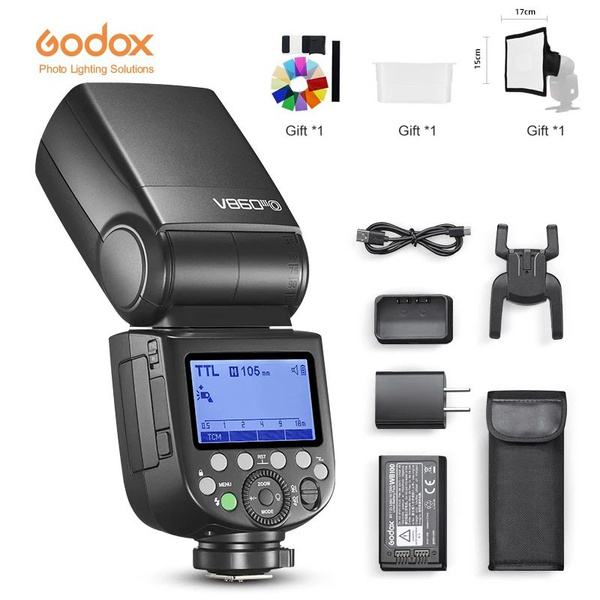 Вспышка Godox V860III TTL HSS 2.4G Speedlite V860III-C для фотоаппарата ...