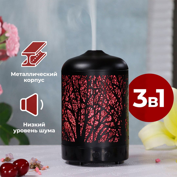 Аромадиффузор, увлажнитель воздуха ультразвуковой, электрический ...