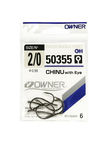 Крючки рыболовные для рыбалки OWNER 50355 CHINU WITH Eye - купить с ...