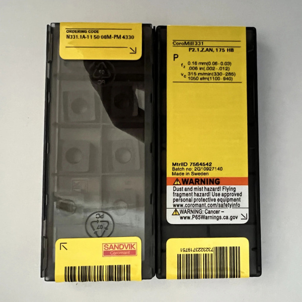 Outils De Tournage Sandvik N331.1A-145008M-PM 4340 - Boîte De 10 Pièces, Qualité Suède