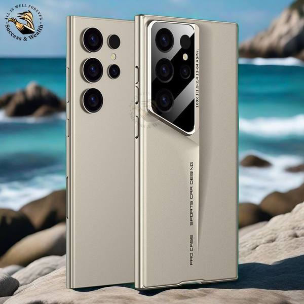 Чехол для Samsung Galaxy S22 Ultra матовый, Титаново серый, С Защита ...