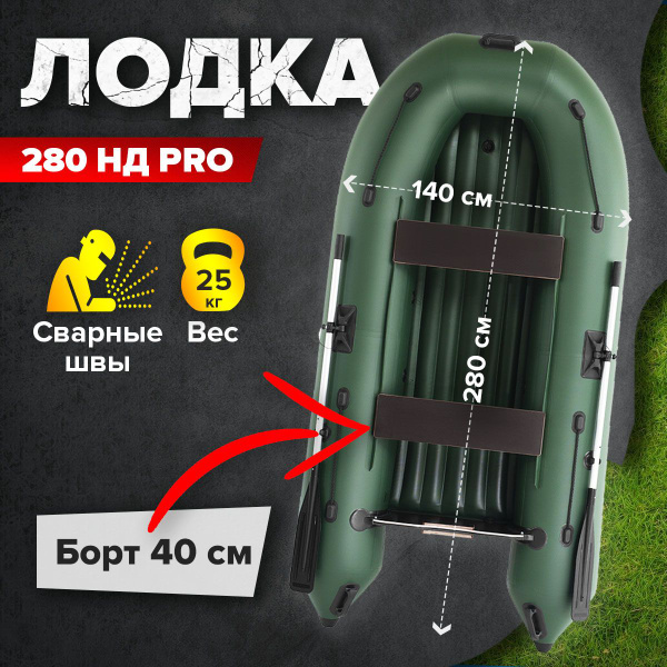 Лодка ПВХ 280 НДНД PRO моторная - купить по выгодной цене в интернет ...