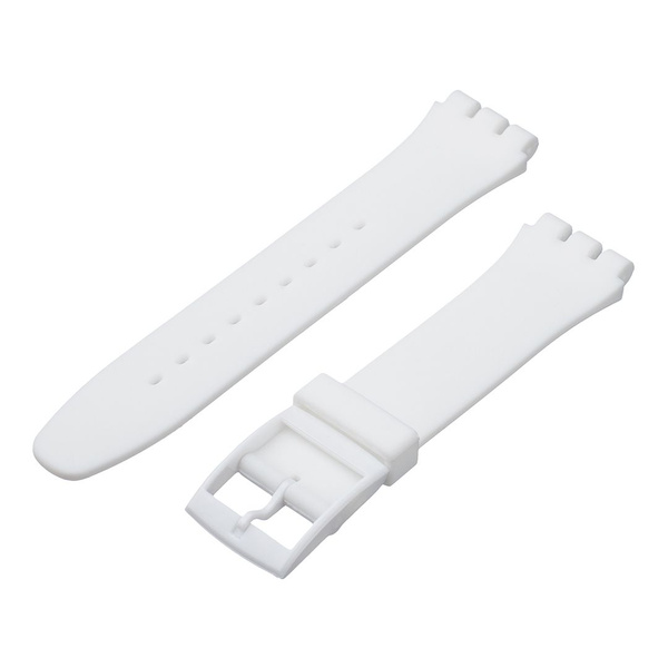 Ремешок для часов Swatch, 16мм, силиконовый, белый - купить с доставкой ...