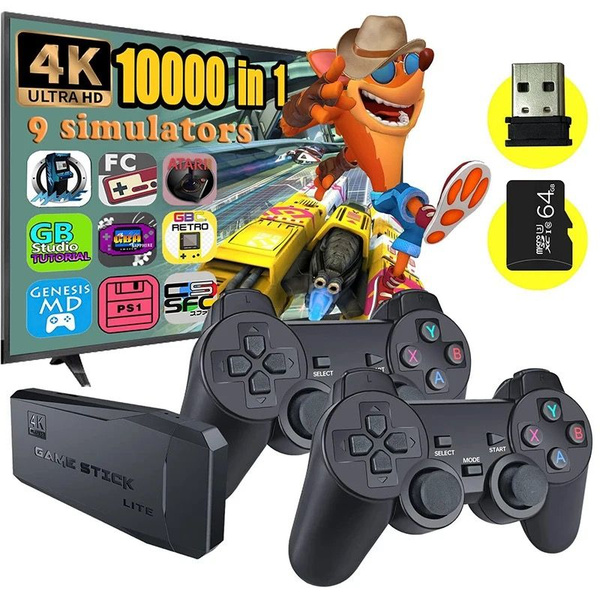Игровая приставка Game Stick Lite 64 GB, 4K, 10000 Ретро игр для ...