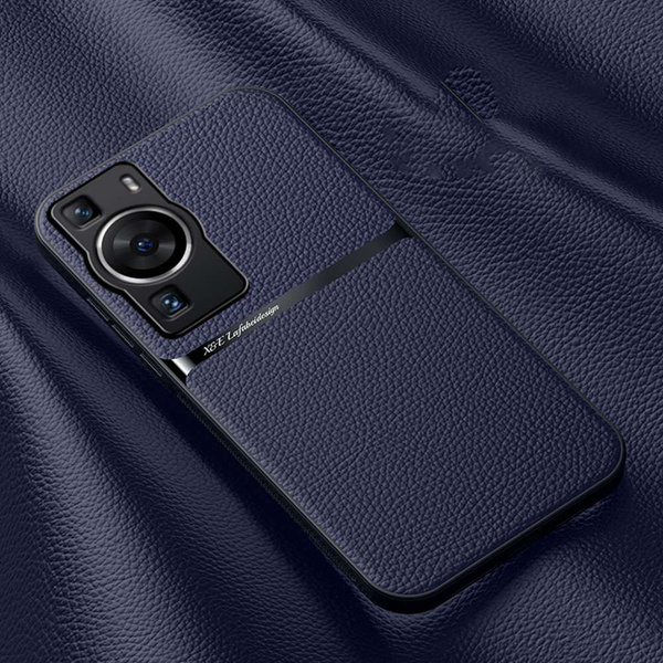 Кожаный чехол для Huawei P60 Pro,Магнитная ударопрочная задняя крышка ...