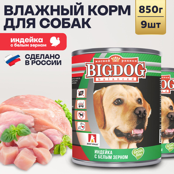 Влажный корм для собак крупных и средних пород Зоогурман ПРЕМИУМ Big ...