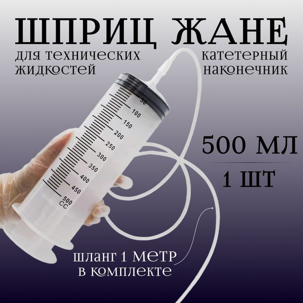 Шприц Жане DRAKON IRG 500 мл для автомобиля, для залива масла, для ...