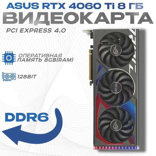 Видеокарта GeForce RTX 4060, 8 ГБ GDDR6 - купить по низким ценам в ...