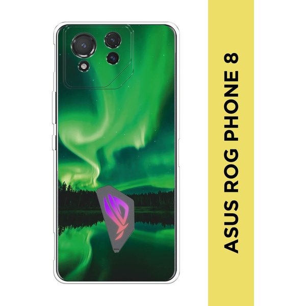 Силиконовый чехол на Asus ROG Phone 8 / Асус Рог Фон 8 "Ночные пейзажи ...