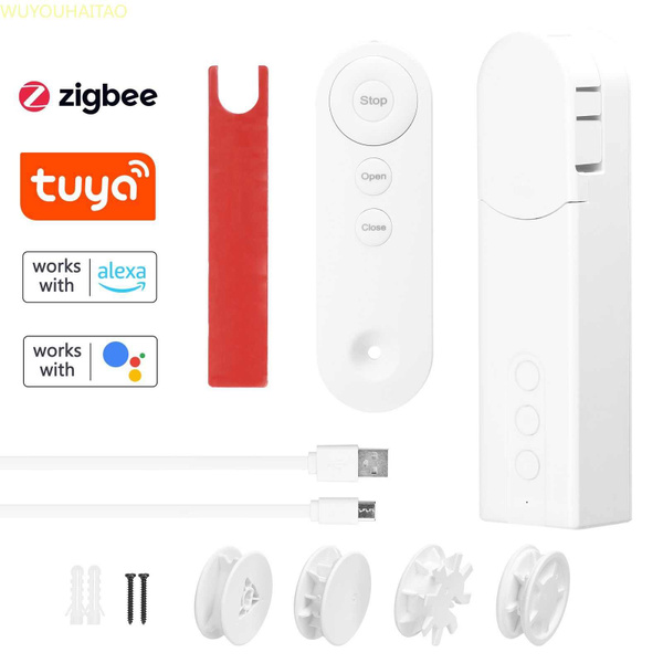 Tuya ZigBee Intelligent Pull Bead Curtain Motor Электрический привод ...