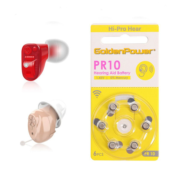 Батарейка PR70 (ZA10, V10, DA230), Воздушно-цинковый тип, 1,45 В, 6 шт ...