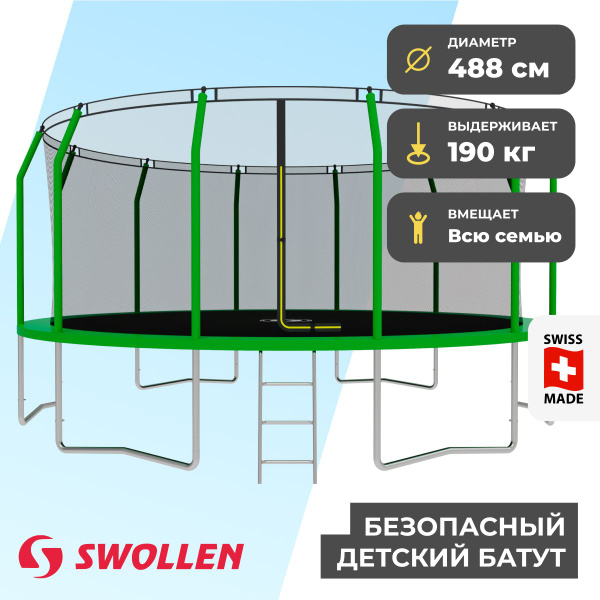 Купить Батут С Сеткой Swollen
