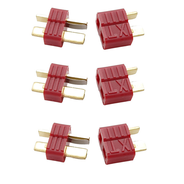 Разъем Т-образный силовой T-Plug коннектор T-Deans папа+мама (F+M) 3шт ...