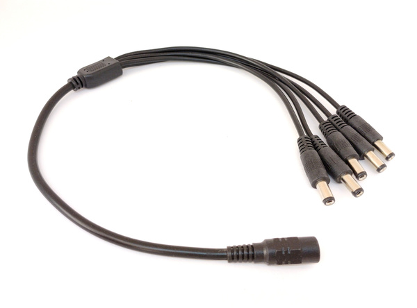 Разветвитель питания DC 1 на 5 разъемов штекер 2,1х5,5 - купить с ...