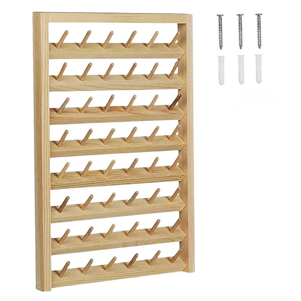 Настенный держатель для ниток Швейная вышивка 32 см х 44,5 см х 4,5 см ...