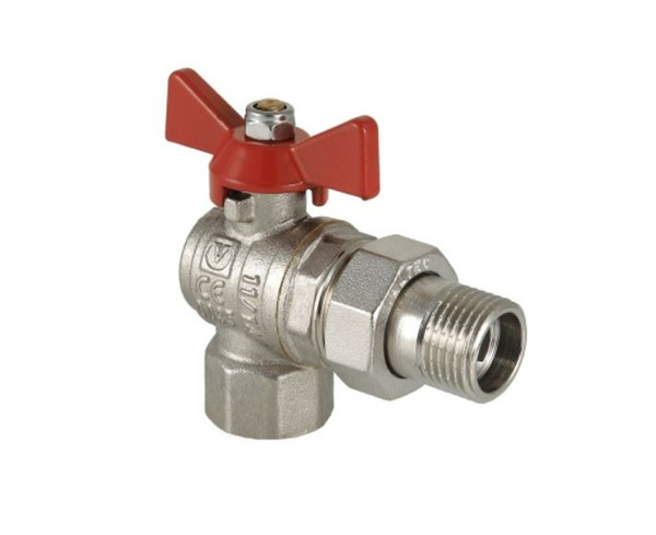 Кран шаровой бабочка с американкой угловой 1/2 Valtec - купить по ...