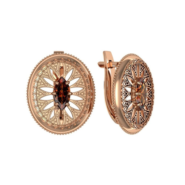 Приволжский Ювелир Серьги ювелирные Серебро позолоченное 925 пробы ...