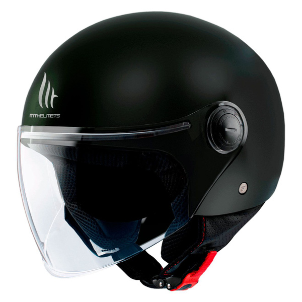 Открытый шлем для мотоциклистов MT STREET S SOLID Gloss Black XS ...