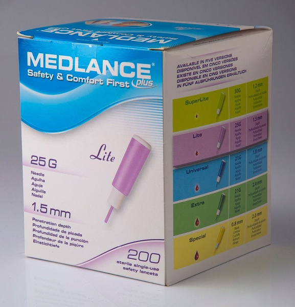 Ланцеты автоматические Medlance plus 25G 1.5 мм / 30 штук - купить с ...