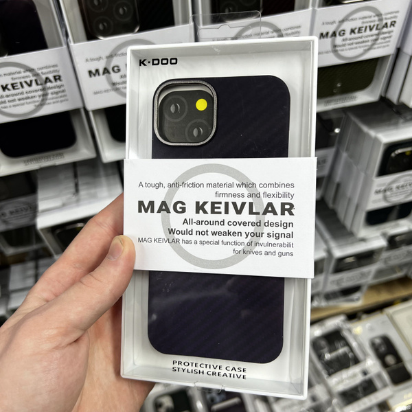 Чехол KZDOO Mag Keivlar MagSafe Kevlar для iPhone 13/Кевларовый чехол с ...