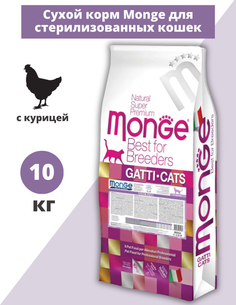 Monge Cat Monoprotein Sterilized Монобелковый корм для стерилизованных ...