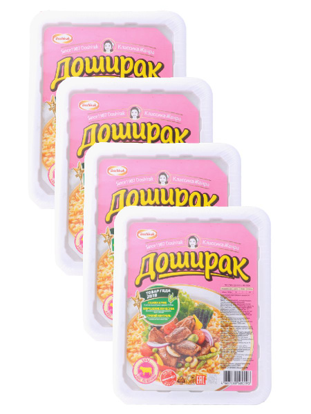 Лапша быстрого приготовления Доширак со вкусом телятины, 90 г х 4 шт ...