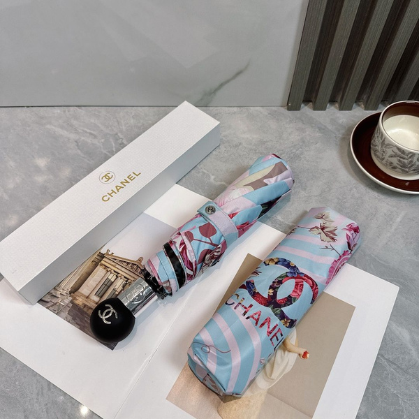 Зонт Chanel, 3 сложения, голубой купить по низкой цене в интернет ...